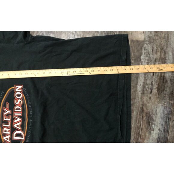 Harley Davidson Motorcycles Mens 3XL Black Double Sided Tee Shirt - Picture 4 of 4